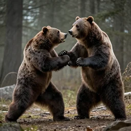 the terminator fighting a bear