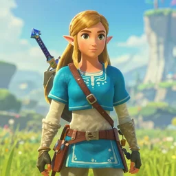 Screenshot of Sofia Vergara in Zelda: Breath of the Wild (2017)