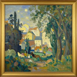 a painting in the style of georges lepape.