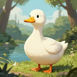 Geralt of Rivia from the Witcher as an anthro duck
