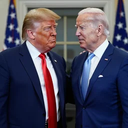 donald trump pretending to be joe biden