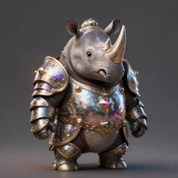 A cute anthropomorphic rhino stands tall wearing magic infused plate armor, cute and adorable, pretty, beautiful, DnD character art portrait, matte fantasy painting, DeviantArt Artstation, Character design, intricate artwork by Tooth Wu and greg rutkowski and artgerm, cinematic, hyper realism, high detail, octane render, unreal engine, 8k, Vibrant colors, Smooth gradients, High contrast, depth of field, aperture f2.8
