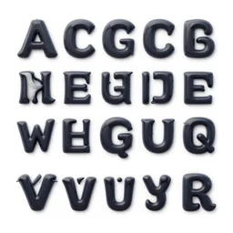full alphabet in action font