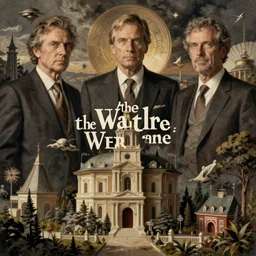 the culture wars theme surrealist art in the styles of igor morski, jim warren, and rob gonsalves, intricate, hyperrealistic, volumetric lighting
