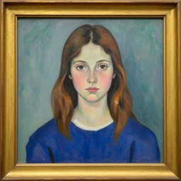 A decent young girl portrait by Henri Matisse.