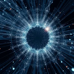 a computer rendering, by stephan martiniere, pixabay contest winner, generative, blueprint, fractalism, quantum wavetracing, n 4