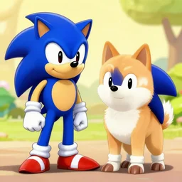 sonic doge, shibu inu as sonic, doge as sonic, byghee