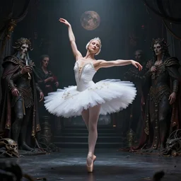 vladimir putin ballerina outift, dancing prima ballerina vladimir putin, macabre art, occult ritual, stuning 3 d render, masterpiece, aura, dark, by donato giancola and greg rutkowski and wayne barlow and zdzisław beksinski, realistic face
