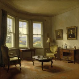 a room by albert bierstadt