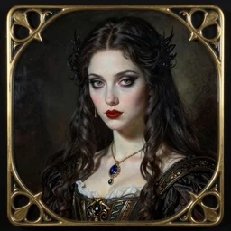 ( ( gothic # ) ) princess portrait *. *. by battle angel alita * *, rene lalique, highly detailded, ( ( misa amane # ) ), by william - adolphe bouguerea, by rembrandt