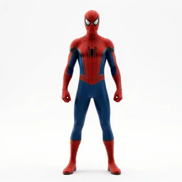 full body shot film still of spiderman, 3d render, Unreal Engine, octane render, ray tracing, Unity, highly detailed, high quality, HD, 4k, 8k, realistic, sharp, trending, white background