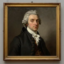museum painting, wide - shot, photo of young yves saint - laurent in the age of 1 7, fair hair, dressed in 1 8 th century, sharp focus, highly detailed, digital art, oil painting, masterpiece, artgerm, rutkowski, mucha, leyendecker, kinkade
