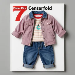 fisher - price inspired fashion. centerfold fashion magazine. 7 0's. hole body picture