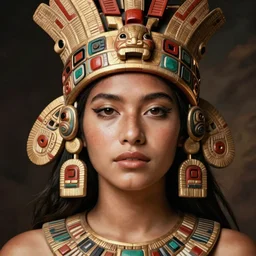 spanish beauty aztec inca portrait by, wlop, yoshitaka amano
