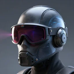 laser vision goggles headgear operative combat future nano tech helmet sleek digital painting highly detailed render 4 k 8 k hd trending on artstation