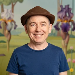 a portrait of bob belcher with background scenery by juergen teller, iris van herpen