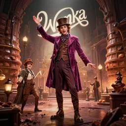 willy wonkas chocolate factory set in hell epic scene, redshift render, cgi, hyper - detailed, photo - bash, 8 k post - production, masterpiece
