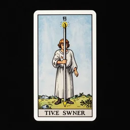 five of swords tarot card by austin osman spare