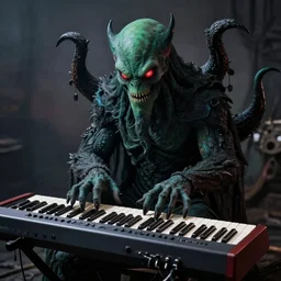 cthulhu playing the synthesizer
