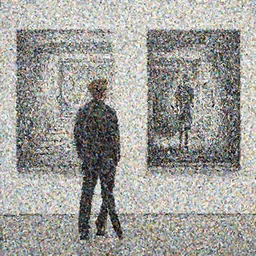 by david lachapelle, by mm c escher, by basquiat