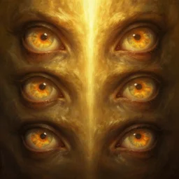 epic professional digital art of hungry eyes, radiant golden atmospheric lighting, painted, foreboding, eerie, alien, leesha hannigan, wayne haag, reyna rochin, ignacio fernandez rios, mark ryden, van herpen, best on artstation, cgsociety, epic, stunning, gorgeous, much wow, much detail, cinematic, masterpiece
