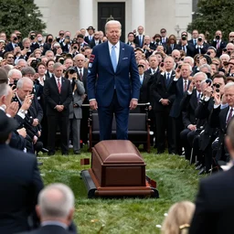 joe biden died and millions came to his funeral