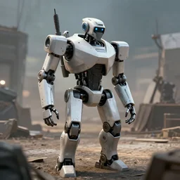 robot in the battlefield