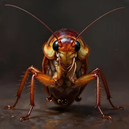 portrait of a cockroach, digital painting, artstation, concept art, breathtaking, 8 k resolution, extremely detailed, beautiful, establishing shot, artistic, hyperrealistic, octane render, cinematic lighting, dramatic lighting, masterpiece, light brazen, extremely detailed and beautiful face