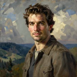 henry cavill, painting by j. c. leyendecker, mark maggiori