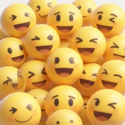 lots of emoji heads, hyper detailed, digital art, trending in artstation, cinematic lighting, studio quality, smooth render, unreal engine 5, octane, art style by klimt and nixeu and ian sprigger and wlop and krenz cushart.