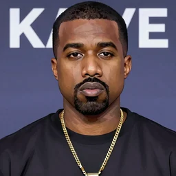 anime key visual of rapper Kanye west, pixiv, portrait