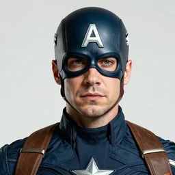 Portrait photo of Captain America portrayed by Jordan Peterson, 8k, high fidelity, detailed face, cinematic, trending digital art