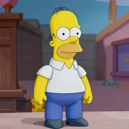 real life photorealistic homer simpson
