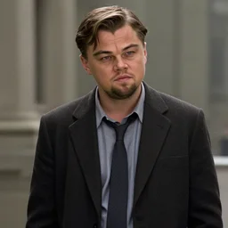 film still of Leonardo DiCaprio as Cobb in Inception, 4k
