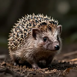 a hedgehog in the style of steph kellet
