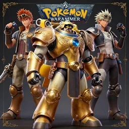 pokemon warhammer 4 0 k digital art, by takehiko inoue and kim jung gi and hiroya oku by thomas kinkade 3 d high definition, trending on artstation, photorealistic, high resolution, 8 k, octane, hyper detailed, trending on deviantart insane details, intricate, elite, ornate, elegant trend, unreal engine