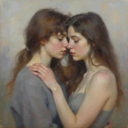 love and belonging, detailed painting, emotional, calming, masterpiece, trending on artstation, oil on canvas