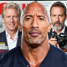 Dwayne Johnson as samurai , photograph, natural light, sharp, detailed face, magazine, press, photo, Steve McCurry, David Lazar, Canon, Nikon, focus