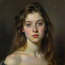 photo of young woman by max liebermann