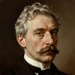 majestic close - up full - head portrait of a 1 9 2 5 a silver - haired male british diplomat with a dark moustache and medium build, in british fashion, dark, brooding, atmospheric lighting, painted, sepia, intricate, ultra - detailed atmospheric lighting, painted, curious, intricate, volumetric lighting, beautiful, rich deep colours masterpiece, golden hour, sharp focus, ultra detailed, by leesha hannigan, ross tran, thierry doizon, kai carpenter, ignacio fernandez rios