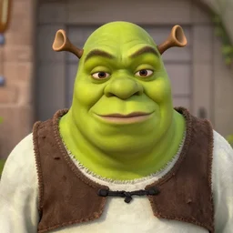 shrek doing the pog face