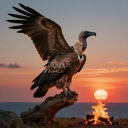 When the wind is slow, when the fire's hot The vulture waits to see what rots Oh, how pretty, all the scenery This is nature's sacrifice When the air blows through with a brisk attack The reptile tail ripped from its back When the sun sets We will not forget the red sun over paradise, 4k, 8k, high detail, trending on artstation, artstationHD, artstaionHQ