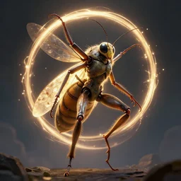 digital art of a humanoid entity that resembles an insect in several ways, loop lighting, full body length shot, best on artstation, breathtaking, epic, stunning, gorgeous, much detail, much wow, cgsociety, wlop, pixiv, behance, deviantart, masterpiece, UHD, 8K