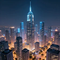 a futuristic city, digital art