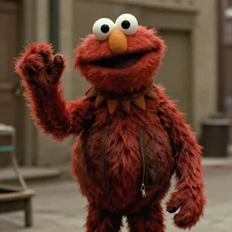 elmo as jules in pulp fiction