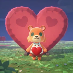 an animal crossing valentines card