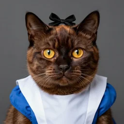 stunning portrait of the cat of cheshire from alice in wonderland by hieronymus bosch