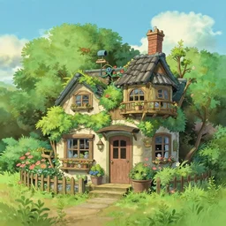 garden house by studio ghibli