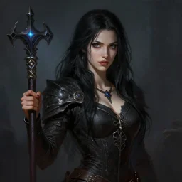 Tabaxi :: Rogue, pretty, beautiful, DnD character art portrait, black hair, necromancy, matte fantasy painting, DeviantArt Artstation, by Jason Felix by Steve Argyle by Tyler Jacobson by Peter Mohrbacher, cinematic lighting.