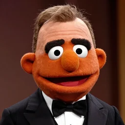 walter white depicted as a muppet, photography, award winning, 8 k, closeup shot